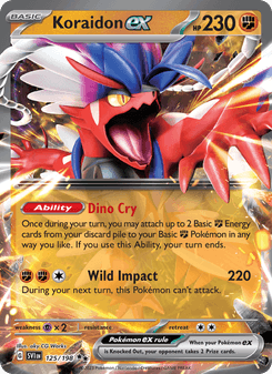 Koraidon ex catalog card