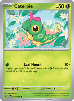 Caterpie, 151 card 010
