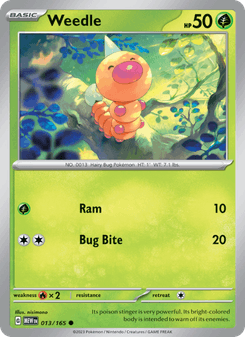 Weedle, 151 card 013