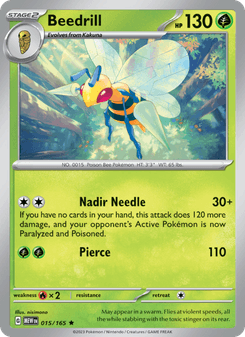 Beedrill, 151 card 015
