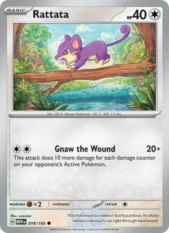 Rattata, 151 card 019