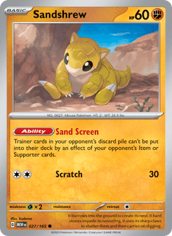 Sandshrew, 151 card 027