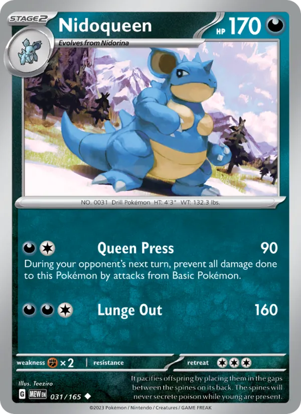 Nidoqueen, 151 card 031