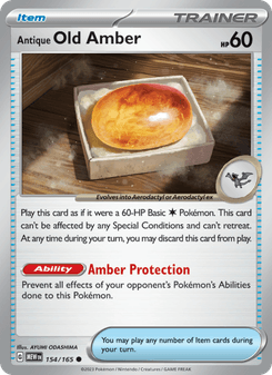 Antique Old Amber card
